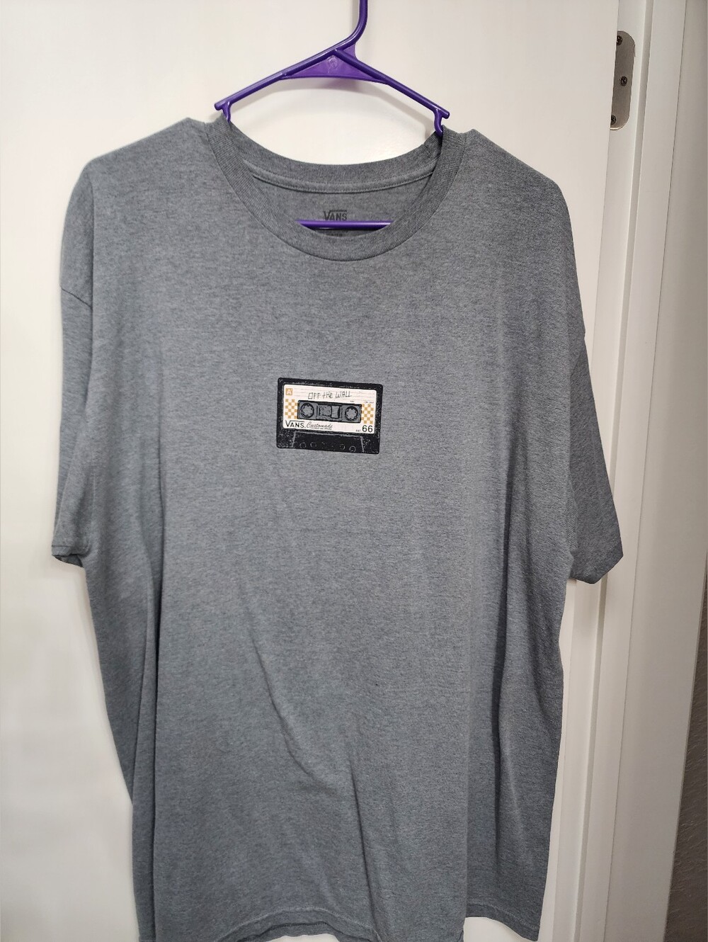 Vans Gray Short-Sleeve Tee with Cassette Design